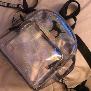 Victoria secret pink clear backpack